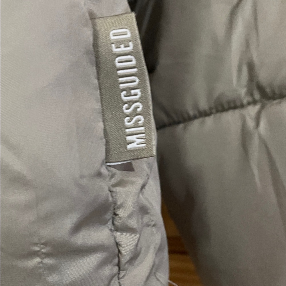 Missguided Gray Puffer Jacket - image 3